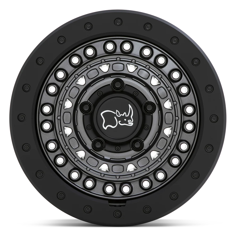 llantas 17x8.5 5x127/-18 black rhino barricade gun black/black rock - RunaX