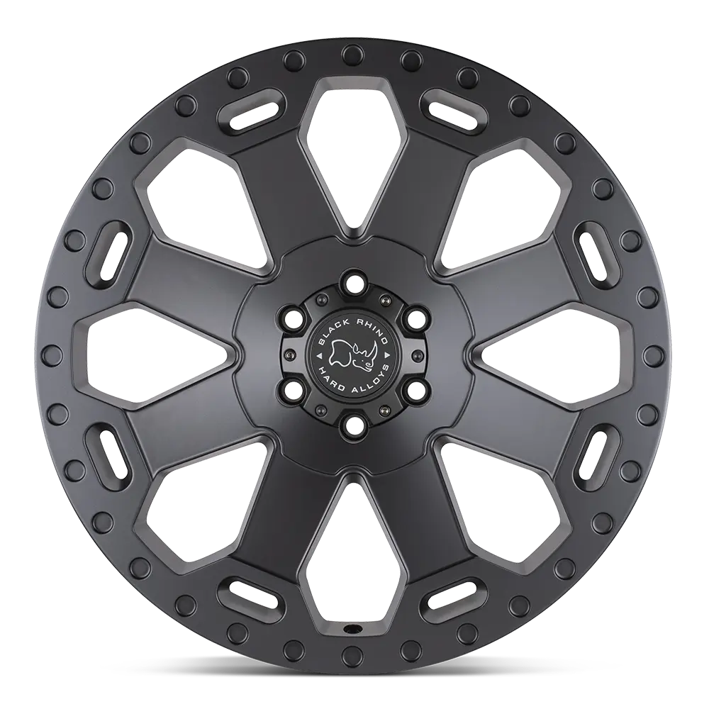 llantas 17x9.0 6x135/12 black rhino warlord matte black w/machine da - RunaX