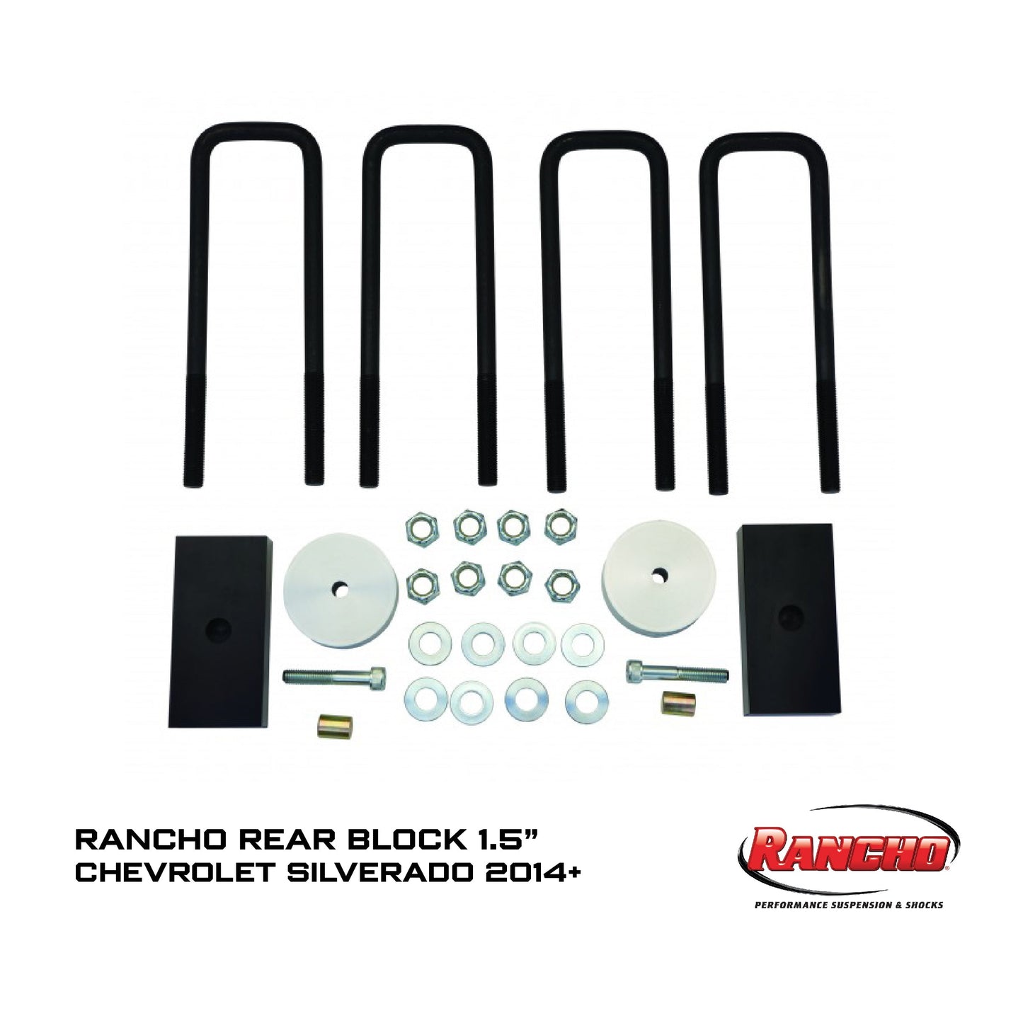 rear block kit 1.5" trasero chevrolet silverado 2014-2024 - RunaX