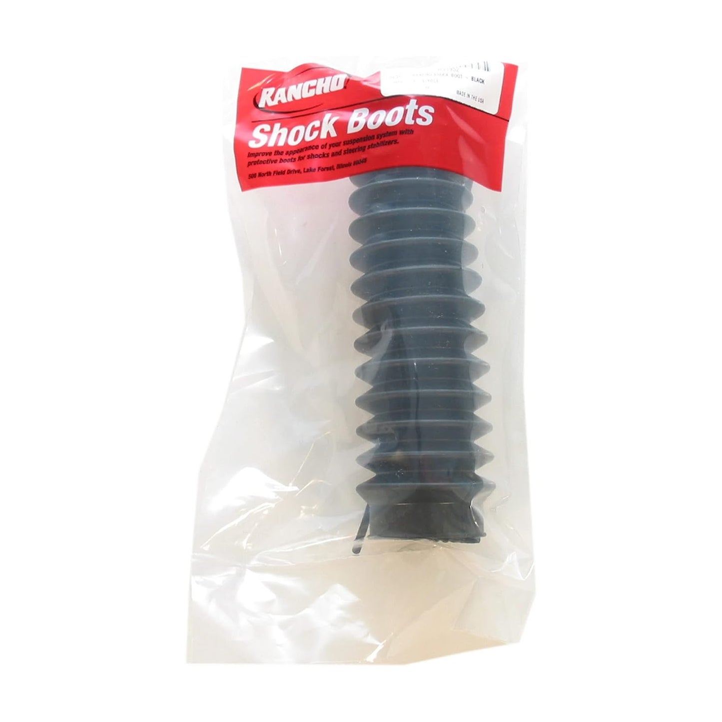 guardapolvo amortiguador negro rancho rs9000xl/rs5000x - RunaX