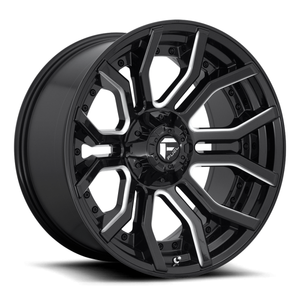 llantas fuel rage 20x9 6x139.7/135 1 106.1 gloss black milled - RunaX