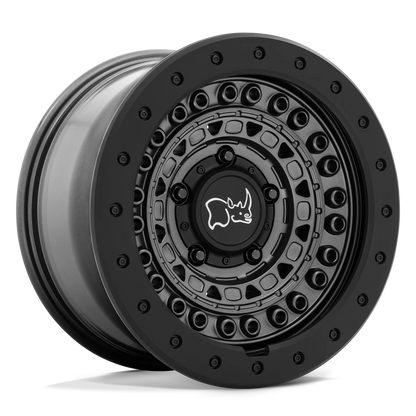 llantas 17x8.5 5x127/-18 black rhino barricade gun black/black rock - RunaX