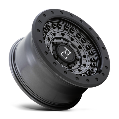 llantas 17x8 5 5x127 18 black rhino barricade gun black black rock - RunaX