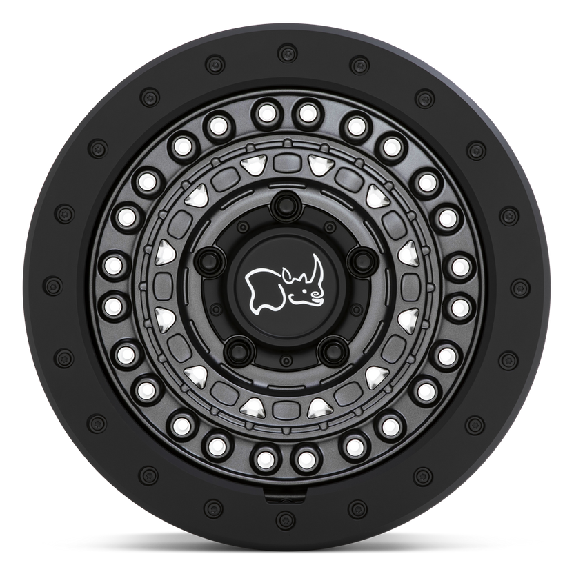 llantas 17x8 5 5x127 18 black rhino barricade gun black black rock - RunaX