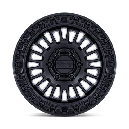 llantas 17x8.5 6x139.7/00 kmc km554 aztec matte black w/gloss black - RunaX