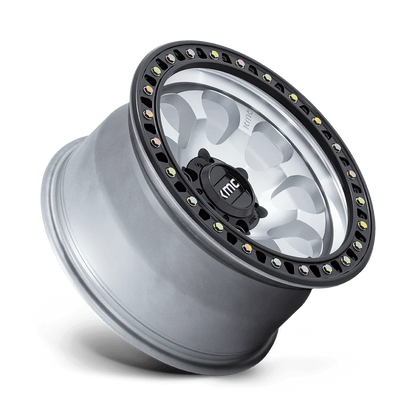 llantas 17x8.5 6x139.7/10 kmc riot machined w/satin black lip cb106, - RunaX