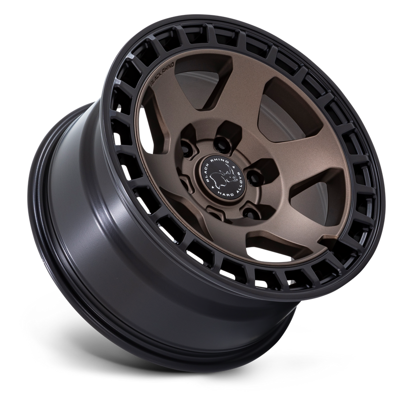 llantas 17x8 5 6x139 7 10 black rhino bahari matte bronze w blk b - RunaX