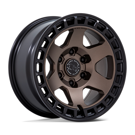 llantas 17x8 5 6x139 7 10 black rhino bahari matte bronze w blk b - RunaX