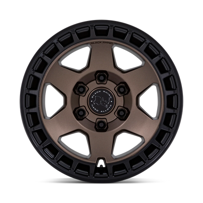 llantas 17x8.5 6x139.7/-10 black rhino bahari matte bronze w/blk b - RunaX