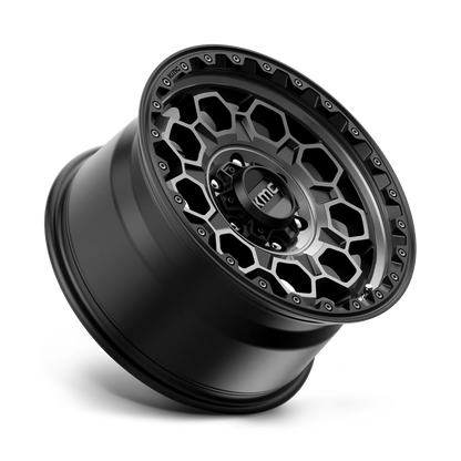 llantas 17x9.0 5x127/-12 kmc trek satin black with gray tint cb71.5 - RunaX
