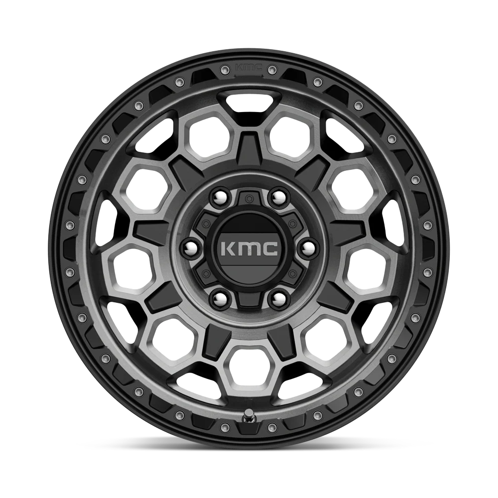 llantas 17x9.0 5x127/-12 kmc trek satin black with gray tint cb71.5 - RunaX