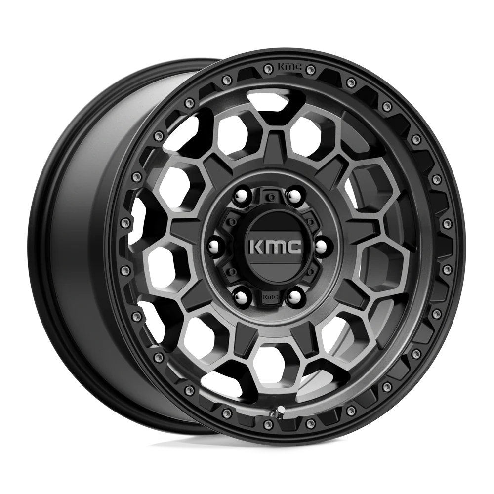 llantas 17x9.0 5x127/-12 kmc trek satin black with gray tint cb71.5 - RunaX