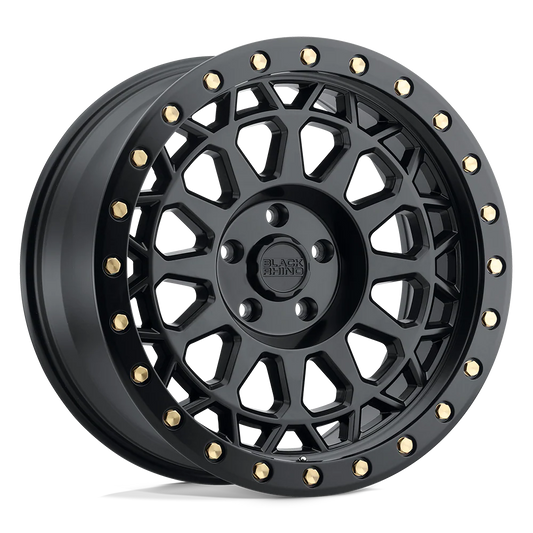 llantas 17x9.0 6x139.7/-12 black rhino primm matte black brass bolts - RunaX