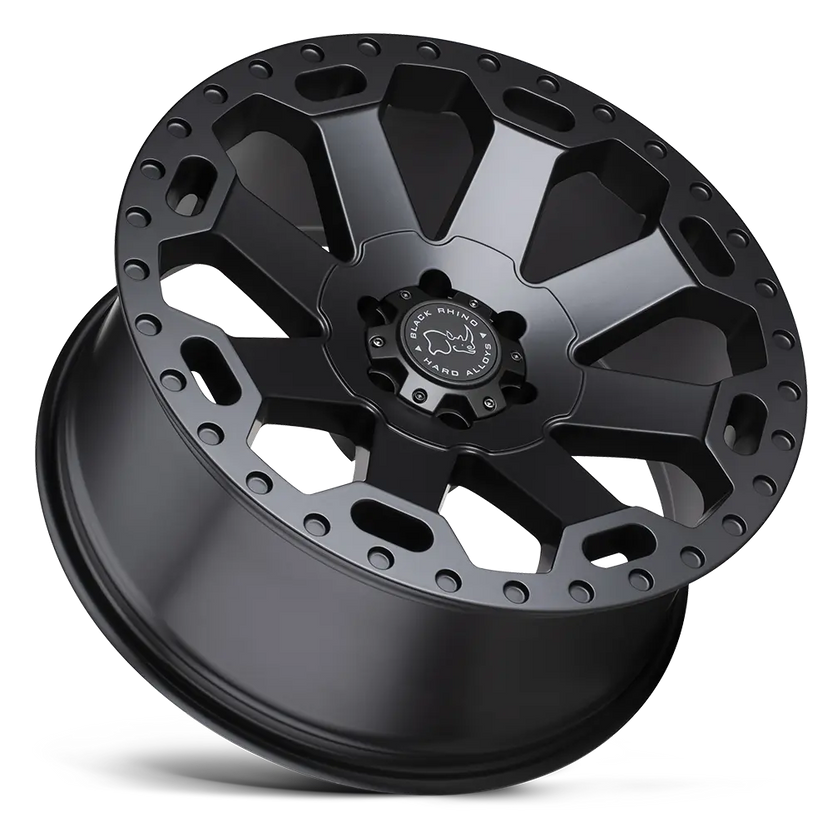 llantas 17x9 0 6x139 7 12 black rhino warlord matte black w machin - RunaX