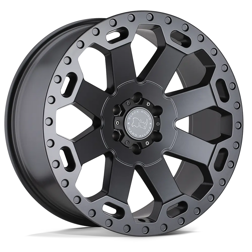 llantas 17x9 0 6x139 7 12 black rhino warlord matte black w machin - RunaX