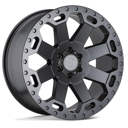 llantas 17x9 0 6x139 7 12 black rhino warlord matte black w machin - RunaX
