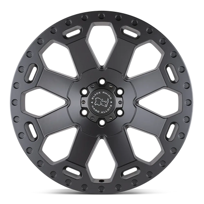 llantas 17x9.0 6x135/12 black rhino warlord matte black w/machine da - RunaX