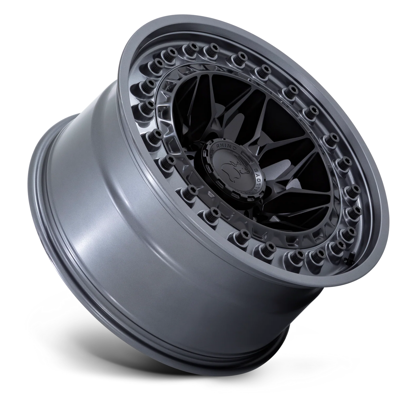 llantas 17x9.0 6x139.7/00 black rhino alpha matte black w/matte gunm - RunaX