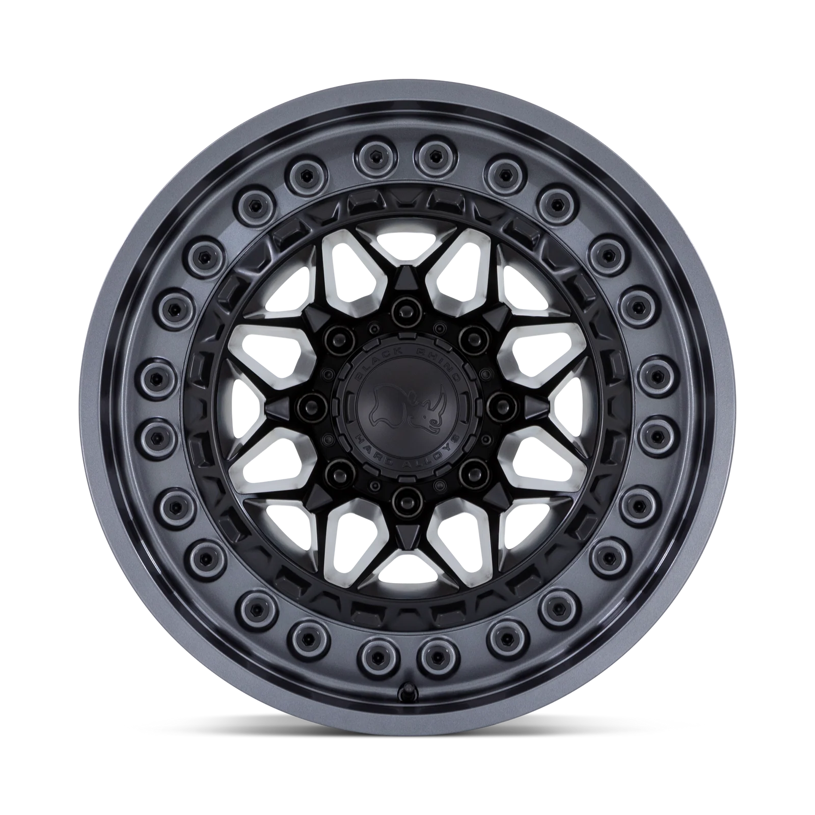 llantas 17x9.0 6x139.7/00 black rhino alpha matte black w/matte gunm - RunaX