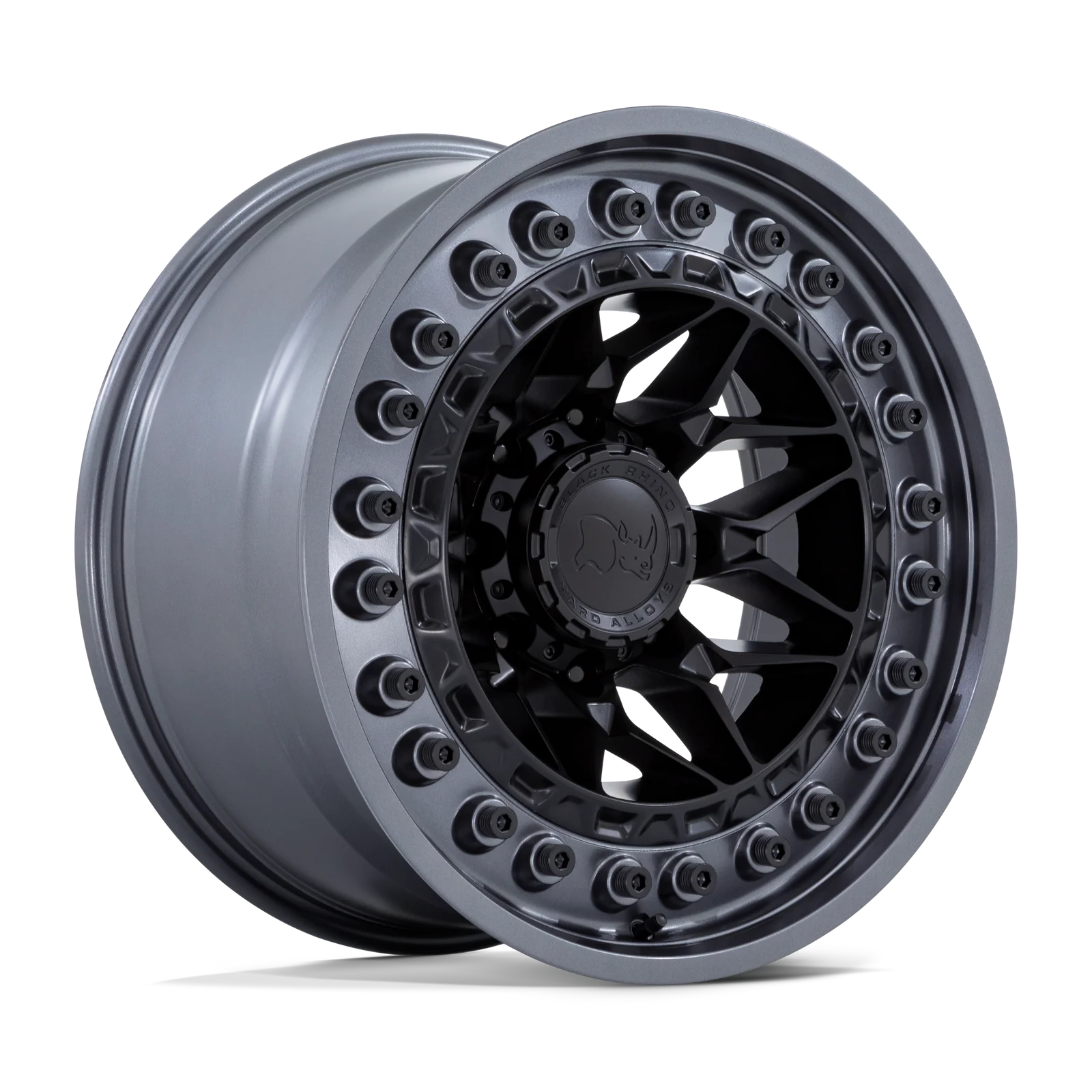 llantas 17x9.0 6x139.7/00 black rhino alpha matte black w/matte gunm - RunaX