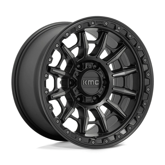 llantas 17x9.0 6x139.7/00 kmc km547 carnage satin black w/gray tint - RunaX