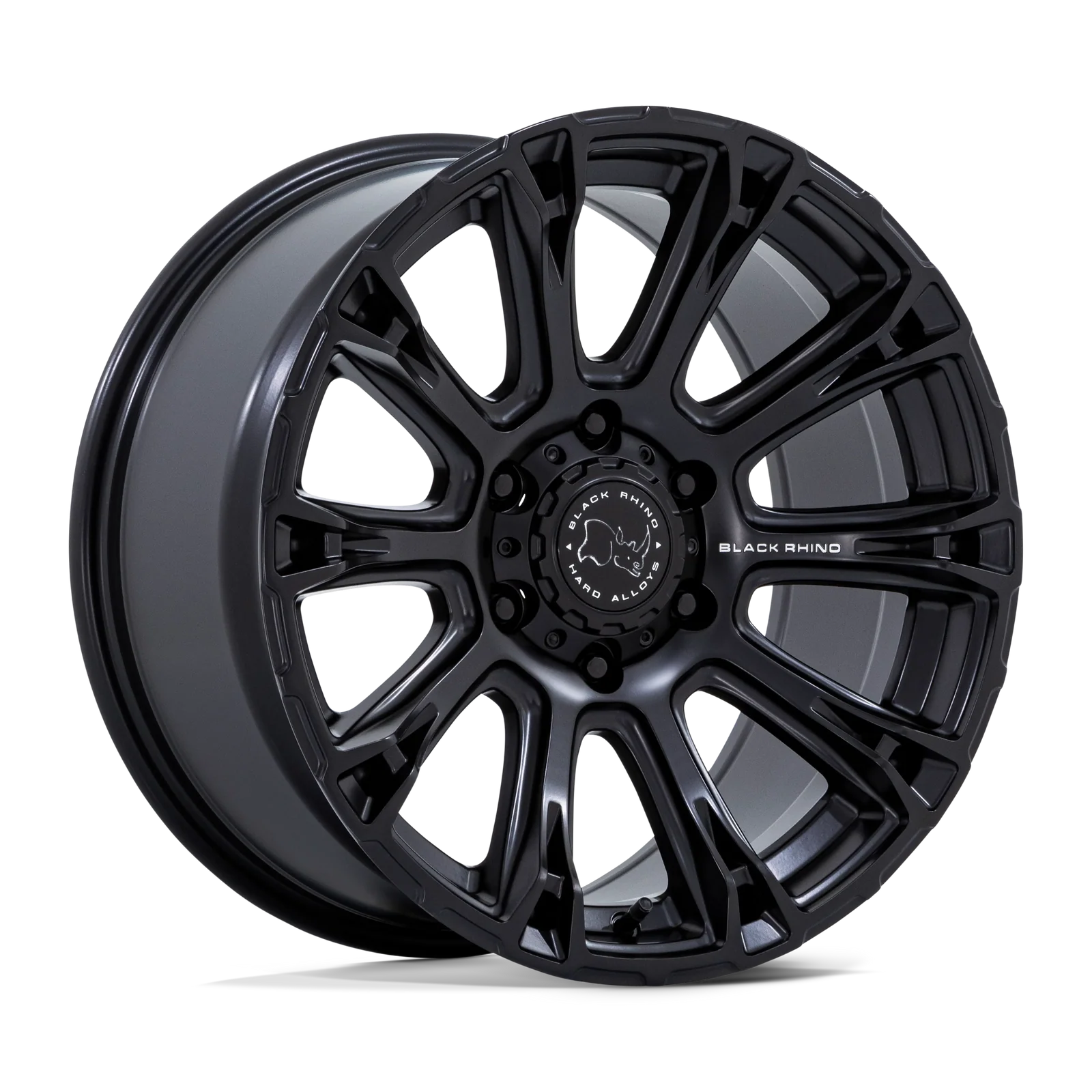 llantas 17x9.0 6x139.7/12 black rhino diamondback matte black cb106, - RunaX