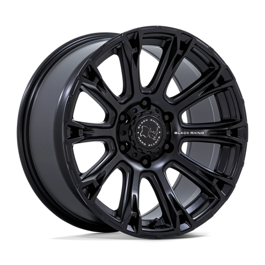llantas 17x9.0 6x139.7/12 black rhino diamondback matte black cb106, - RunaX