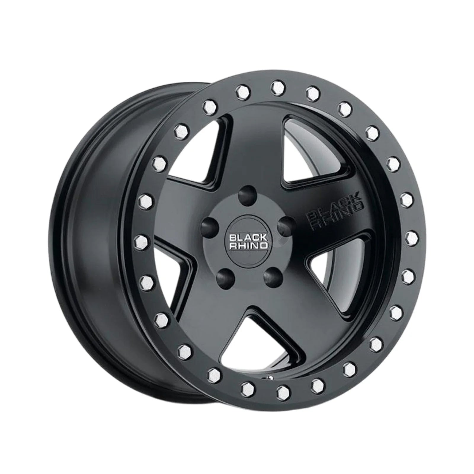 llantas 17x8.5 5x127/-32 black rhino crawler beadlock matte black - RunaX