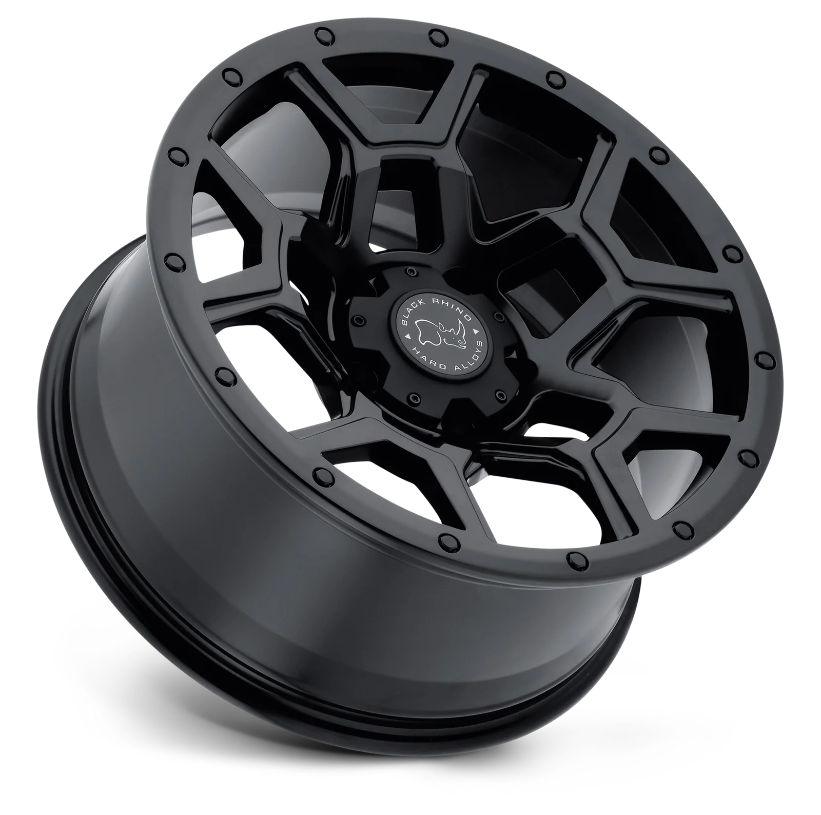 llantas 17x9.5 6x139.7/-18 black rhino overland matte black - RunaX