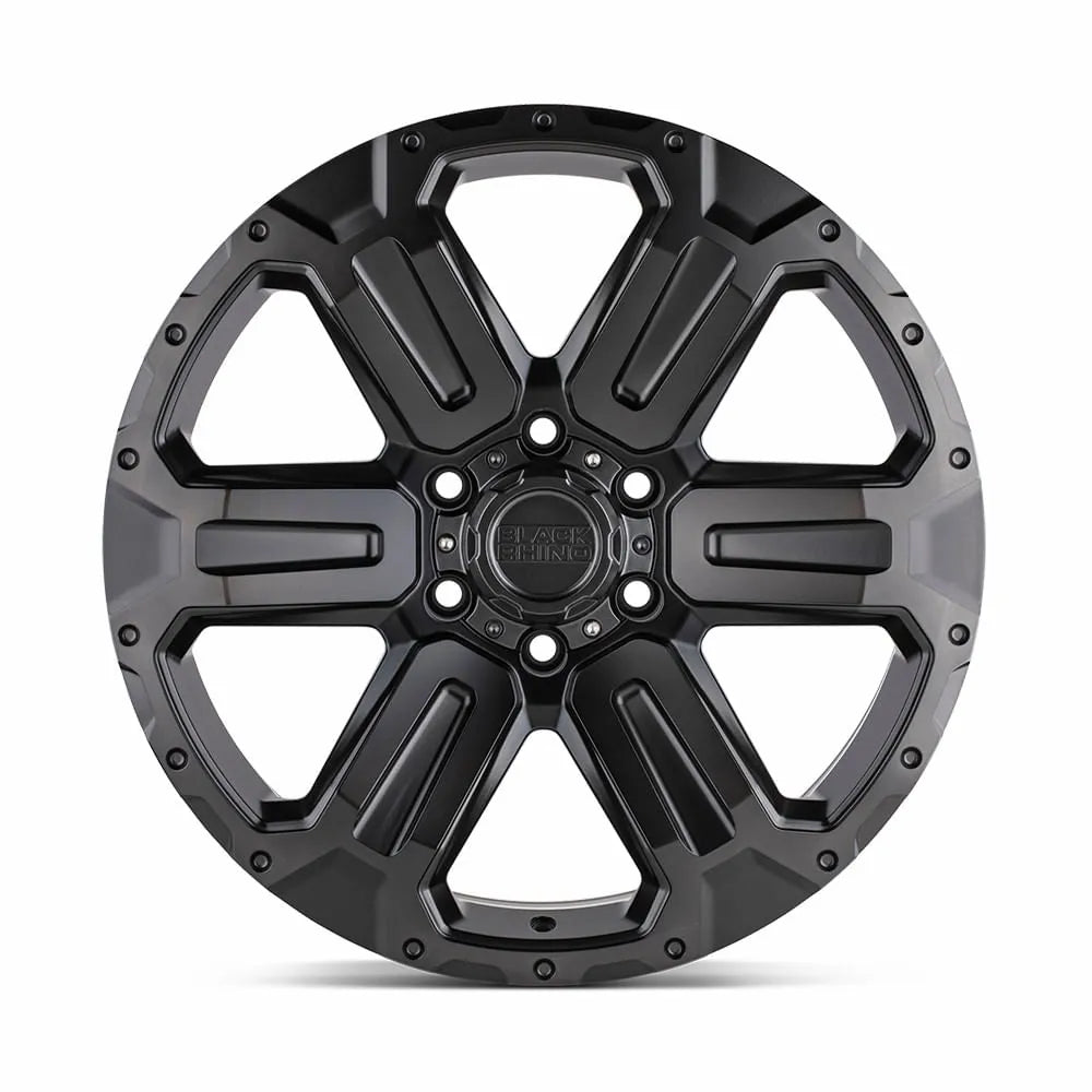 llantas 17x8 5 6x139 7 12 black rhino wanaka matte gunmetal w brushe - RunaX