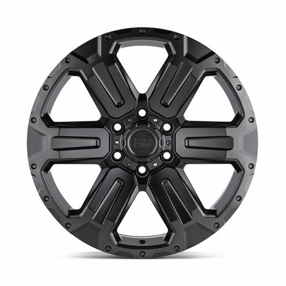 llantas 17x8 5 6x139 7 12 black rhino wanaka matte gunmetal w brushe - RunaX