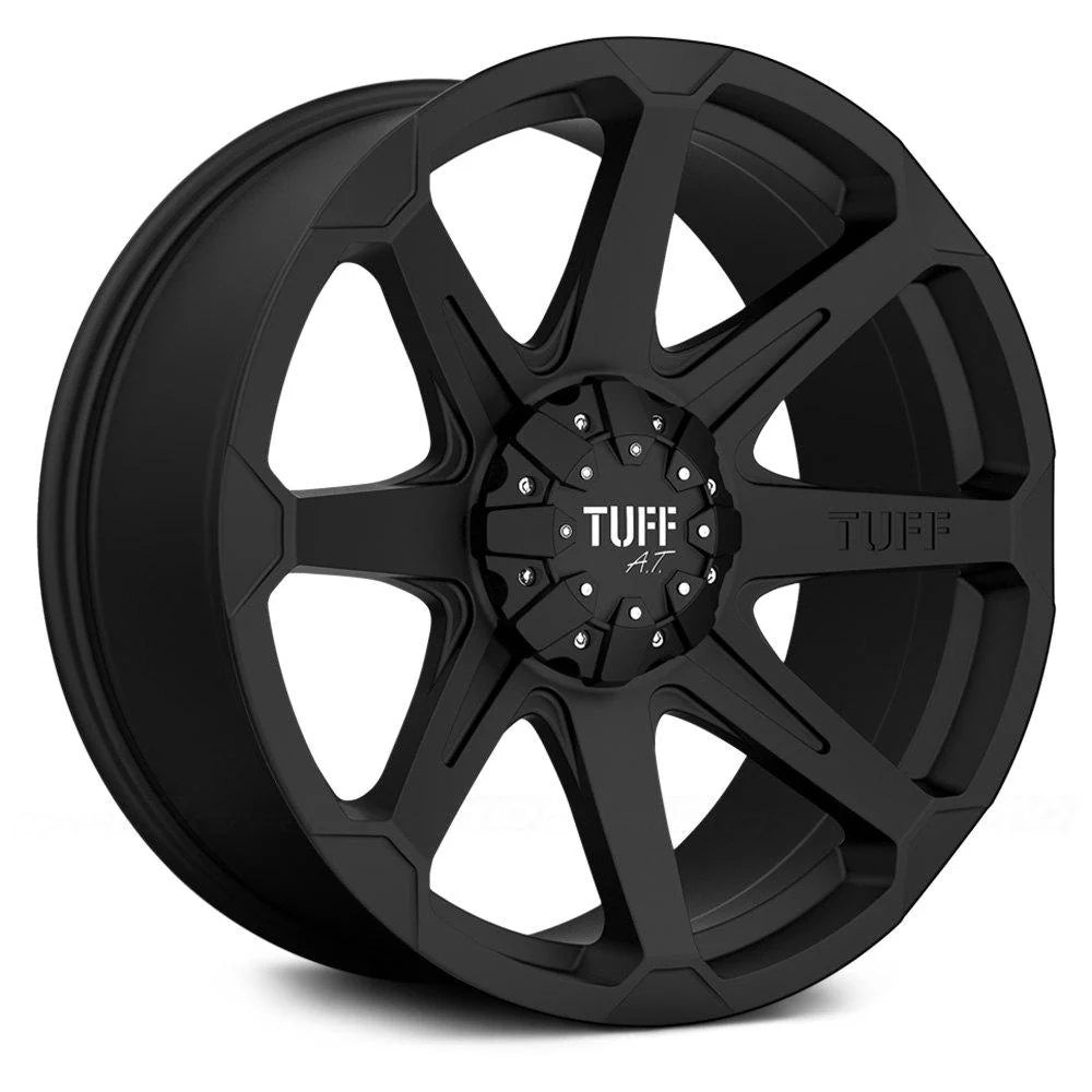 llantas 20x9.0 6x139.7 / 10 tuff t-05 flat black - RunaX