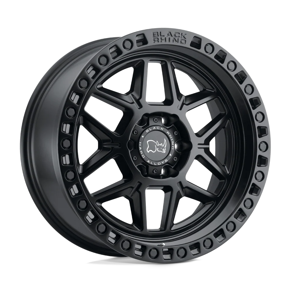 llantas 17x9.0 6x139.7/-12 black rhino kelso matte black w/black bol - RunaX