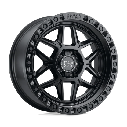 llantas 17x9.0 6x139.7/-12 black rhino kelso matte black w/black bol - RunaX