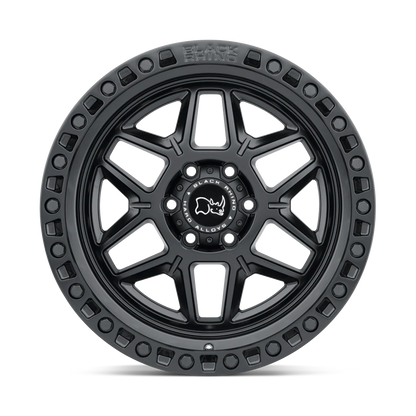 llantas 18x9.0 6x139.7/12 black rhino kelso matte black w/blk bolts - RunaX