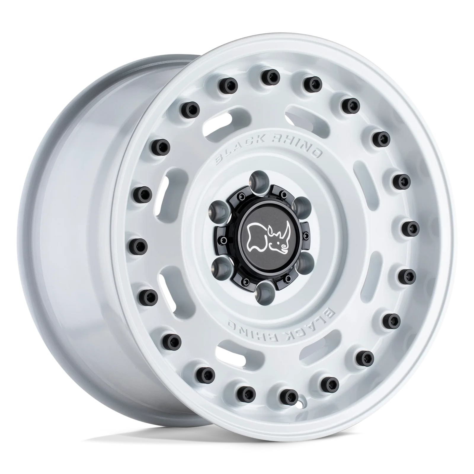 llantas 20x9.5 5x130/25 black rhino axle glos white cb84.1 - RunaX