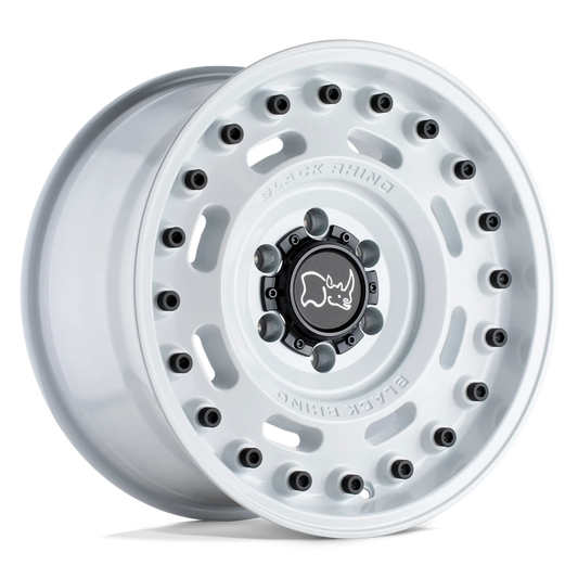llantas 20x9.5 5x130/25 black rhino axle glos white cb84.1 - RunaX