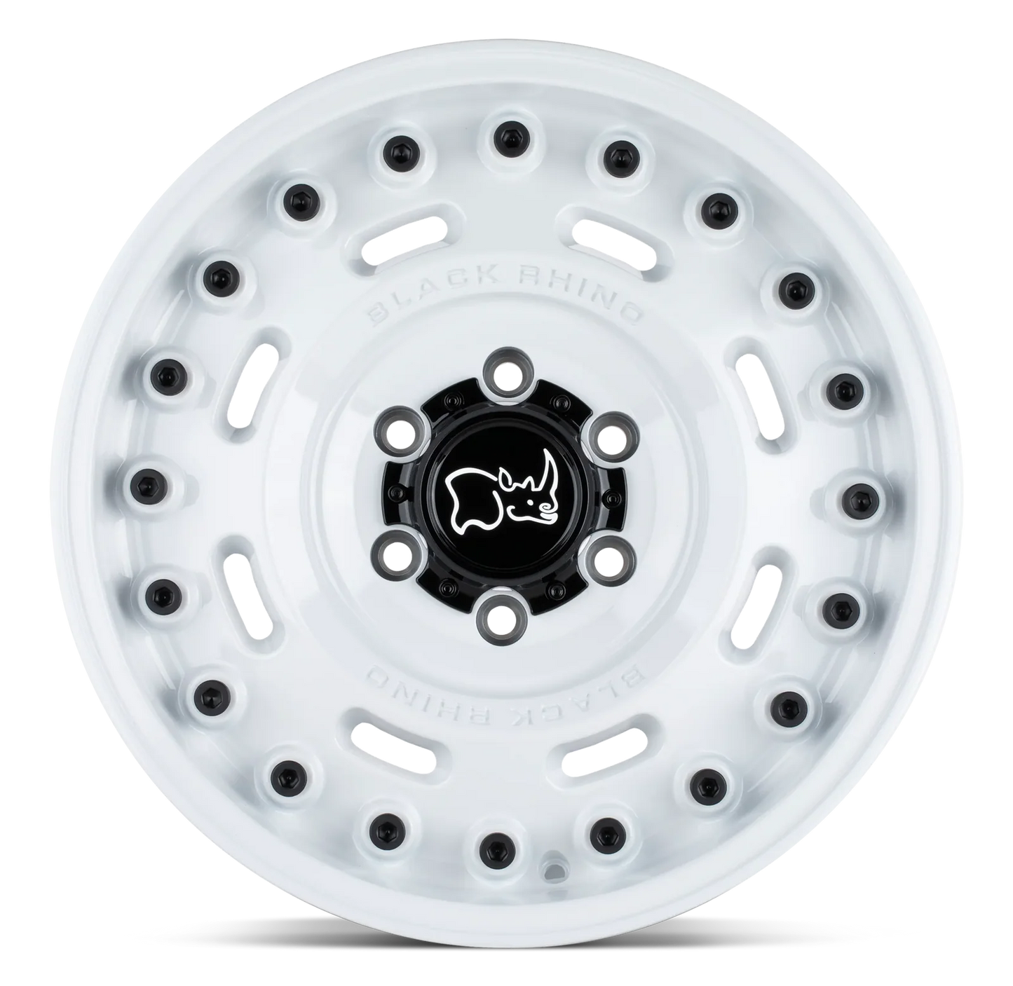 llantas 20x9.5 5x130/25 black rhino axle glos white cb84.1 - RunaX