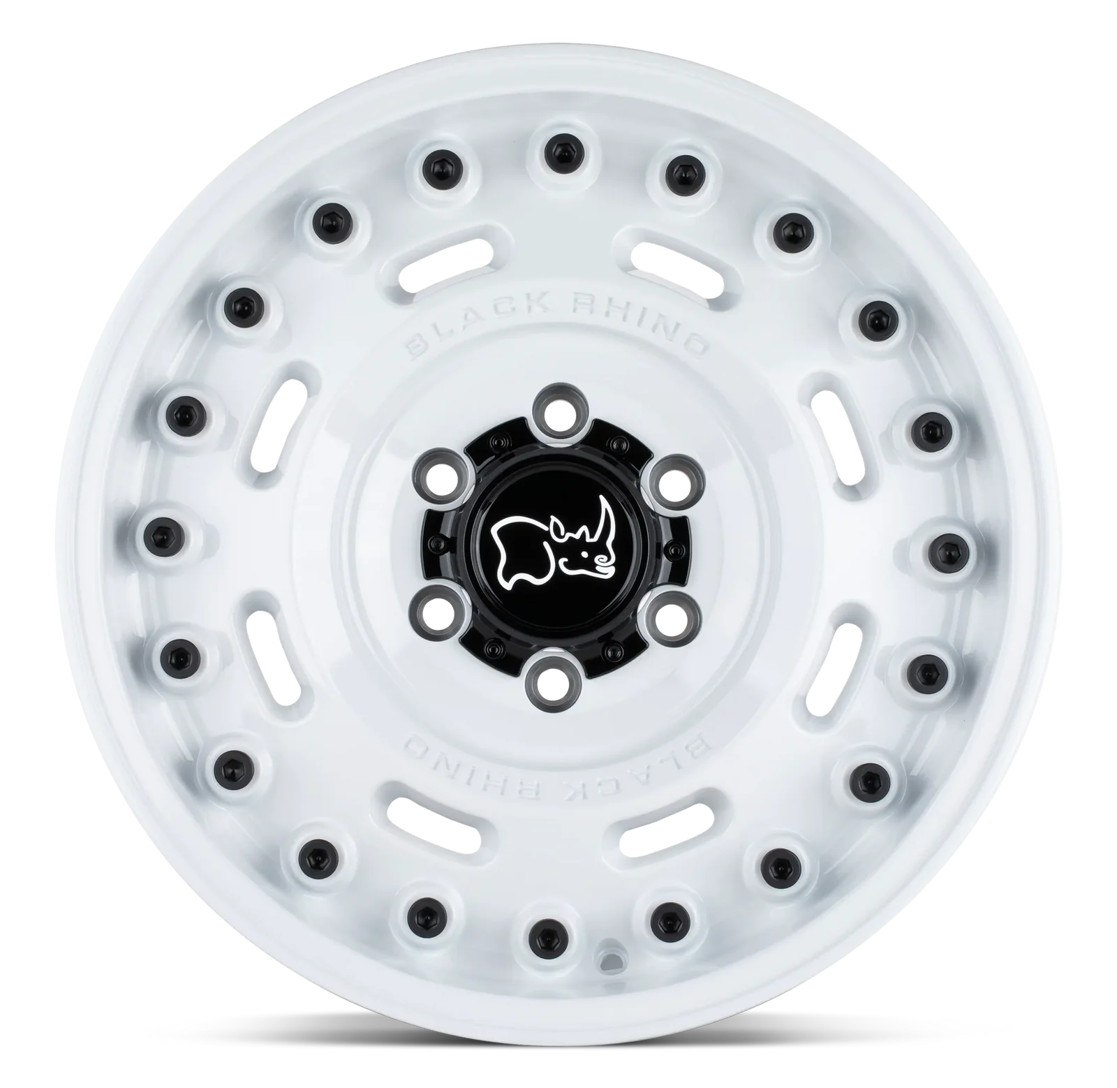 llantas 20x9.5 5x130/25 black rhino axle glos white cb84.1 - RunaX