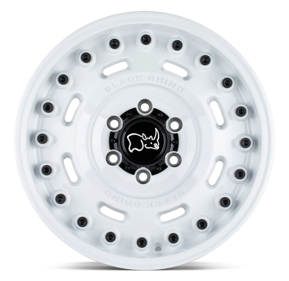 llantas 20x9.5 5x130/25 black rhino axle glos white cb84.1 - RunaX