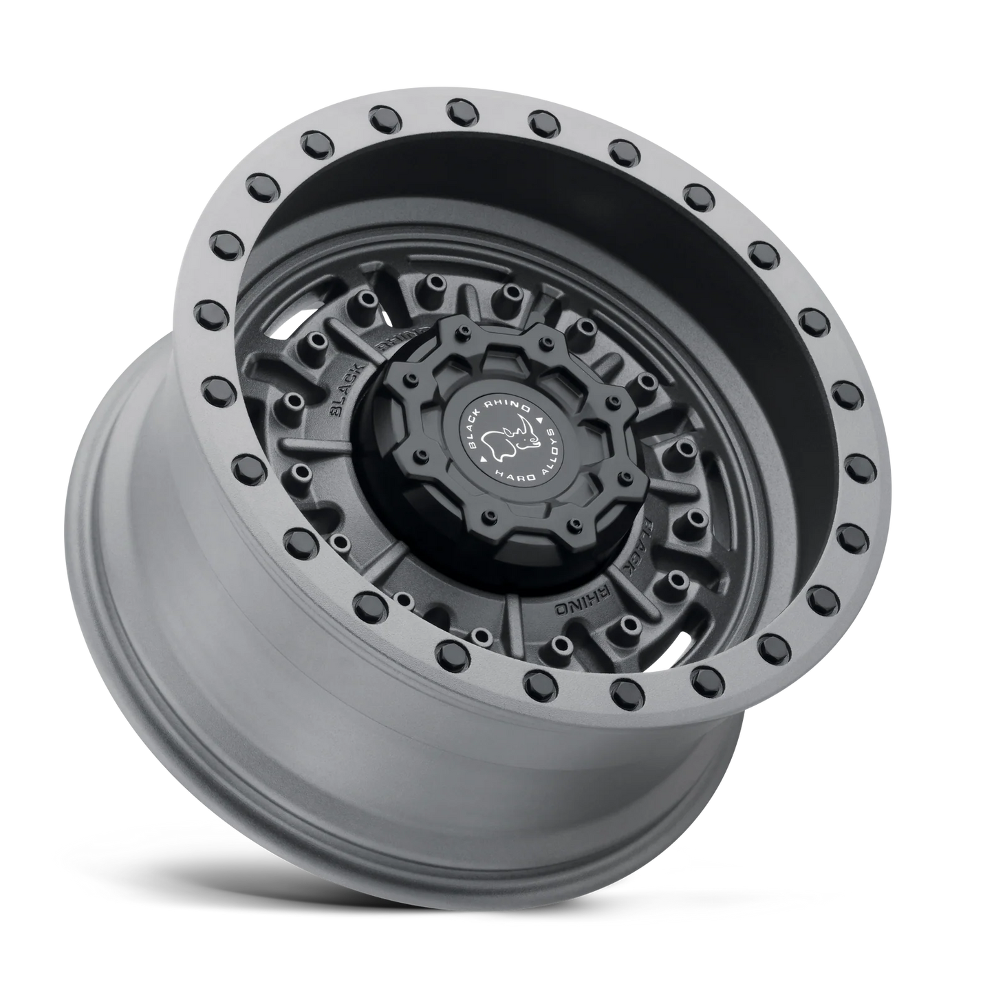 llantas 17x8.5 6x139.7/-18 black rhino abrams textured matte gunmeta - RunaX