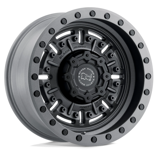 llantas 17x8.5 6x114.3/00 black rhino abrams textured matte gunmetal - RunaX