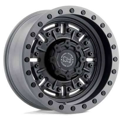 llantas 17x9.5 5x127/-18 black rhino abrams textured matte gunmetal - RunaX