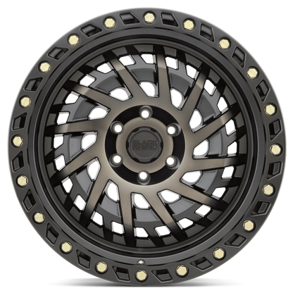 llantas 20x9.5 6x139.7/-12 black rhino shredder matte black dark - RunaX