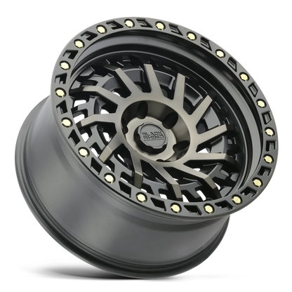 llantas 20x9.5 6x139.7/-12 black rhino shredder matte black dark - RunaX