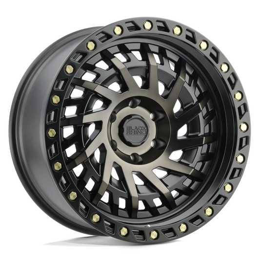 llantas 20x9.5 6x139.7/-12 black rhino shredder matte black dark - RunaX