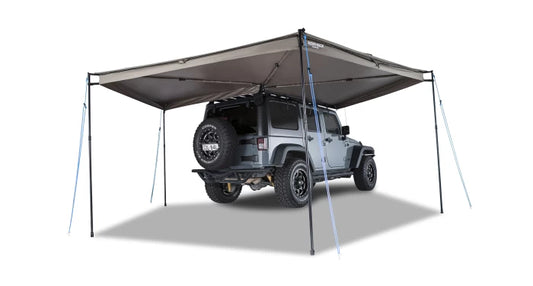 toldo lateral 2,5 mt tipo abanico cubre 270 grados lado copiloto con sistema stow it - RunaX