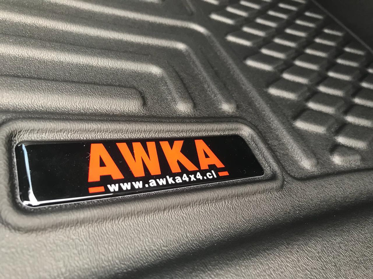 pisos awka 3d (delanteros y traseros) (con posa vaso) - volkswagen amarok 2010+ - RunaX