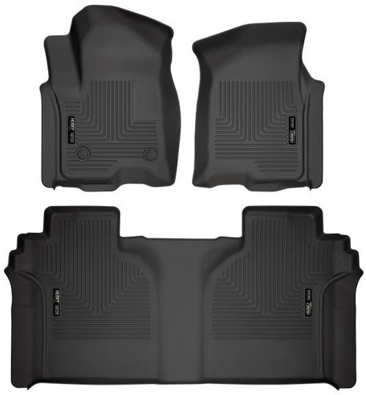 pisos de goma delantero y trasero rígido chevrolet silverado crew cab 2019-2026 - RunaX