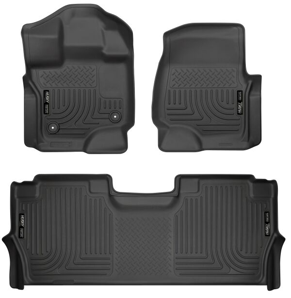 pisos de goma delantero y trasero rígido ford f150 super crew 2022- - RunaX